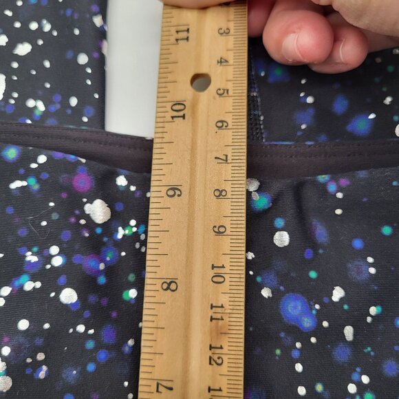 OLD NAVY ACTIVE POWERSOFT HIGH RISE 7/8 LEGGING GO DRY SMALL BLACK FOIL DAMASK - Picture 6 of 8